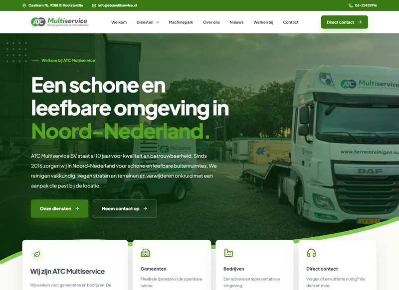 Website van ATC Multiservice