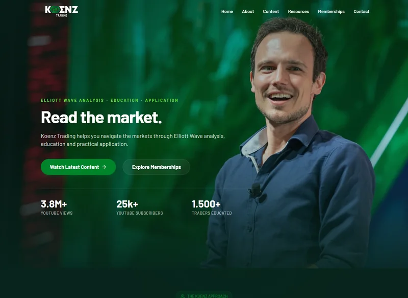 Website van Koenz Trading